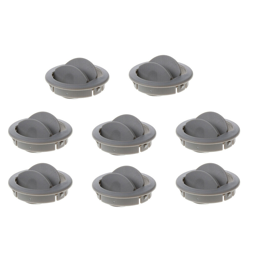 8 Pack Of Universal Car Trailer Yacht Interior Round A/C Air Vent Outlet