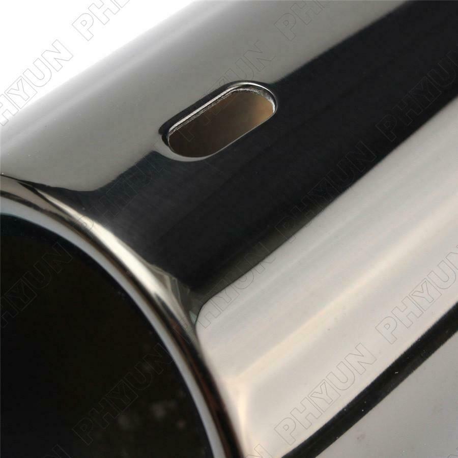 Pair Titanium Black Car Exhaust Pipe Tail Tips For BMW E90 E92 325 328i 3 Series