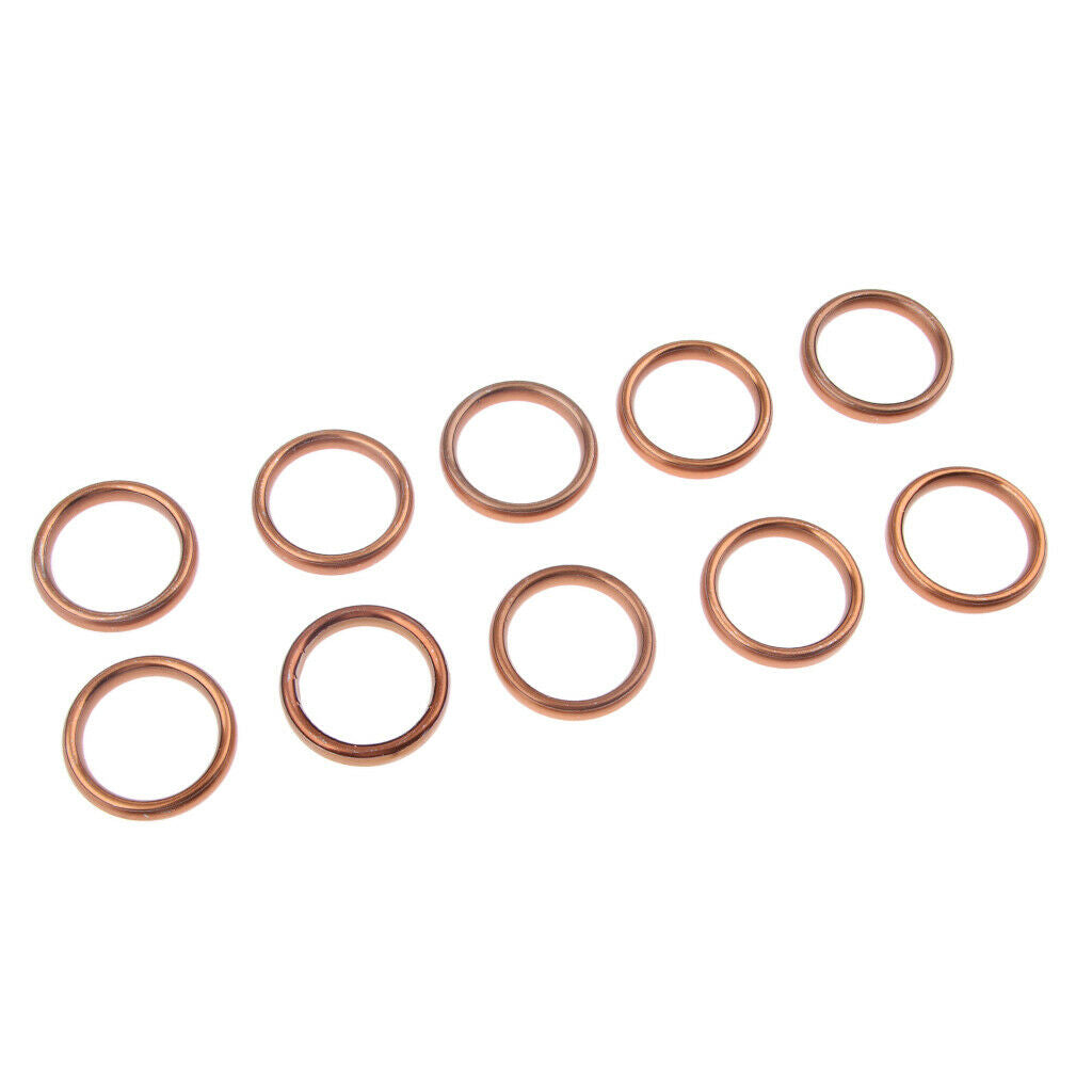 10 Piece Exhaust Muffler Gasket Kit ID: 30 Mm Outside Diameter: 40 Mm for CG125