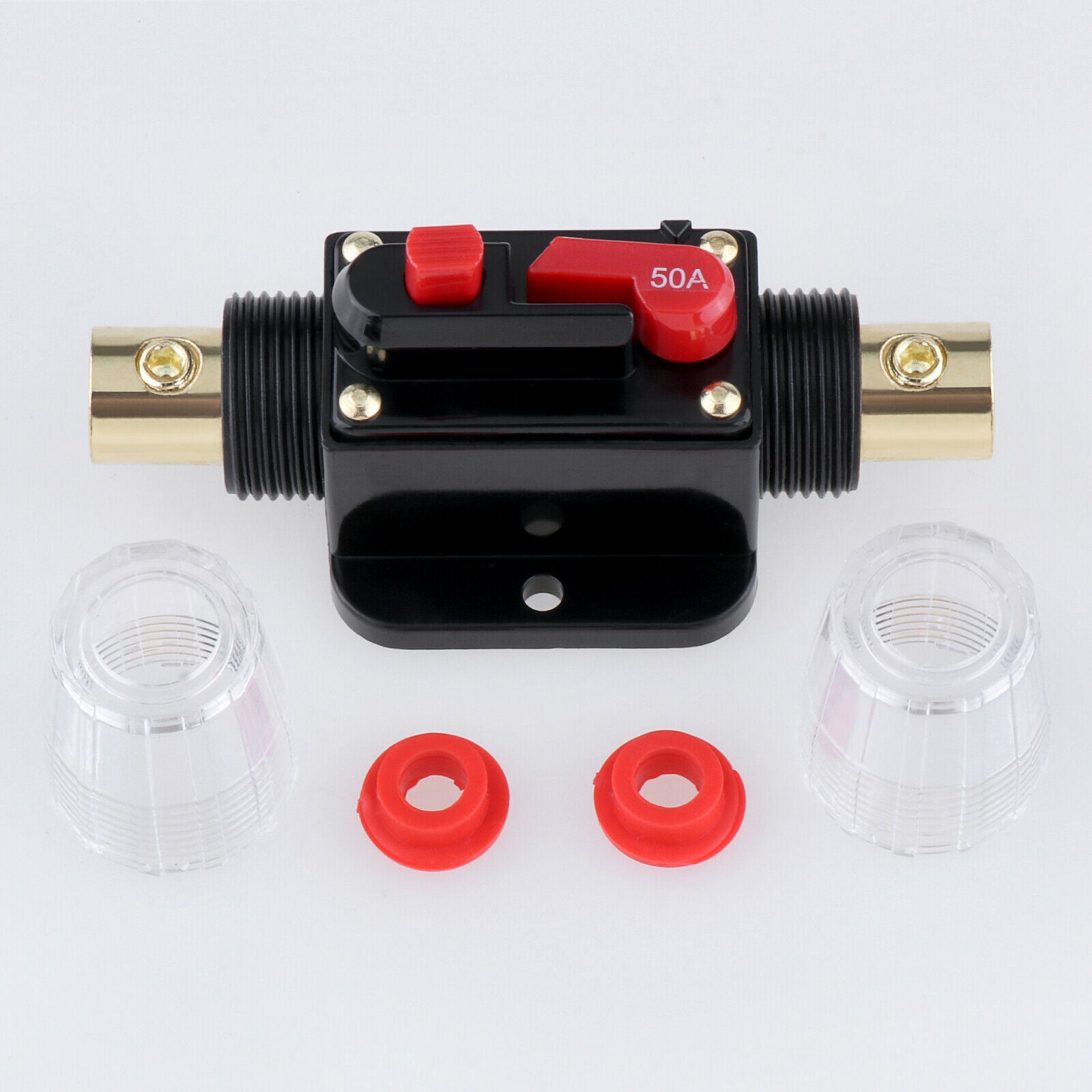 40A Circuit Breaker with Manual Reset Car Stereo Audio Fuse Holder Inline