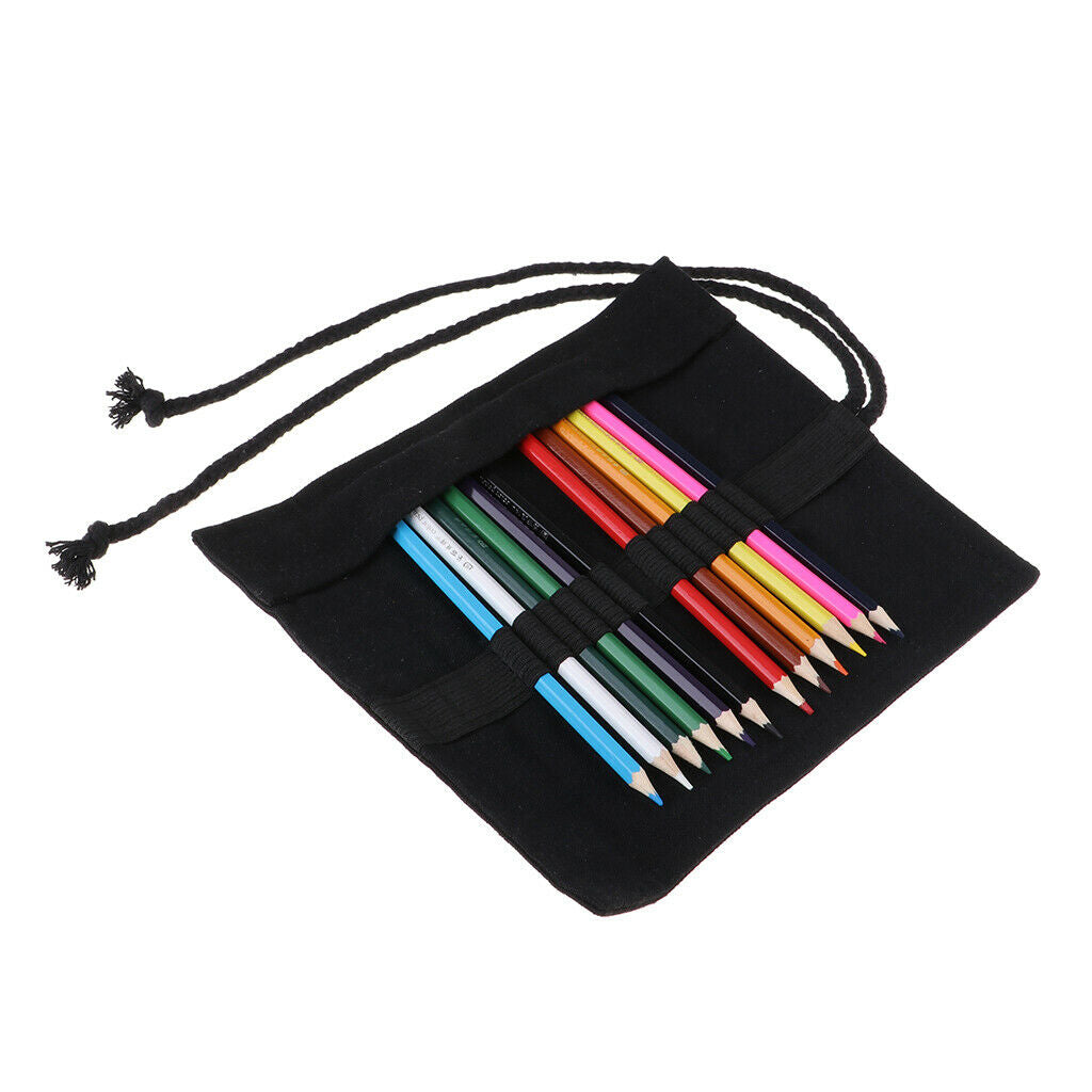 Creative Canvas Large Capacity Color Pencil Bag with Pencil XS