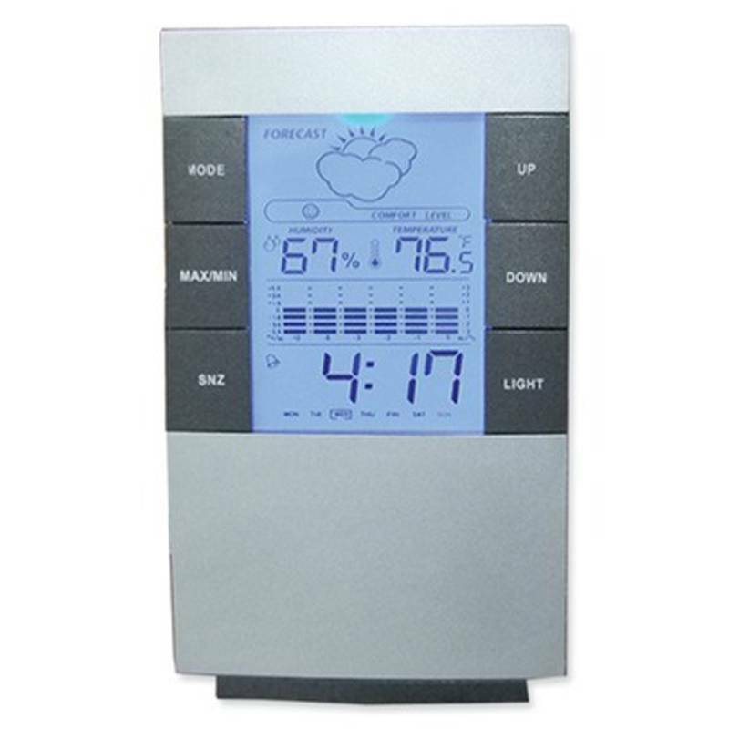 Simple Digital Electronic Weather Alarm Clock Home Room Temperature Hygrometer!