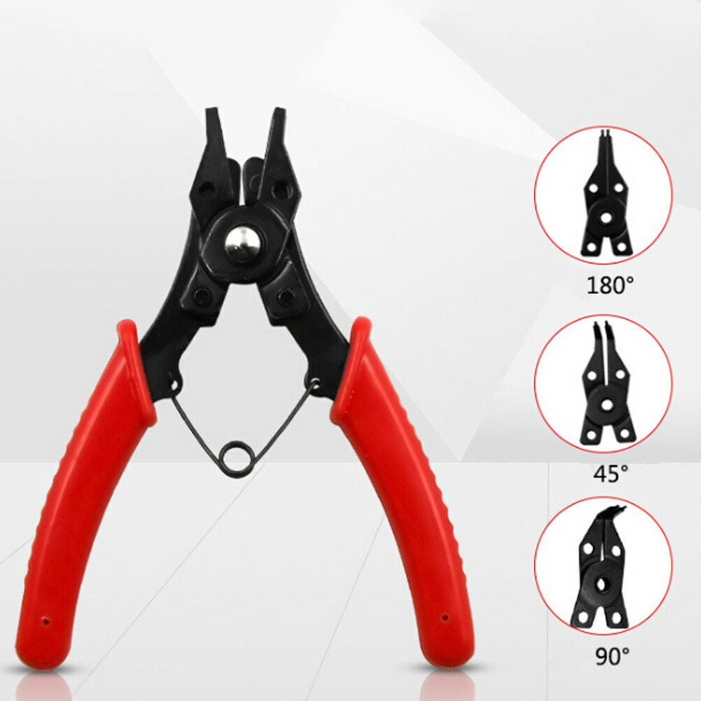 1Set 4 IN 1 multifunctional snap ring pliers tools crimp tool circlip pliers DD
