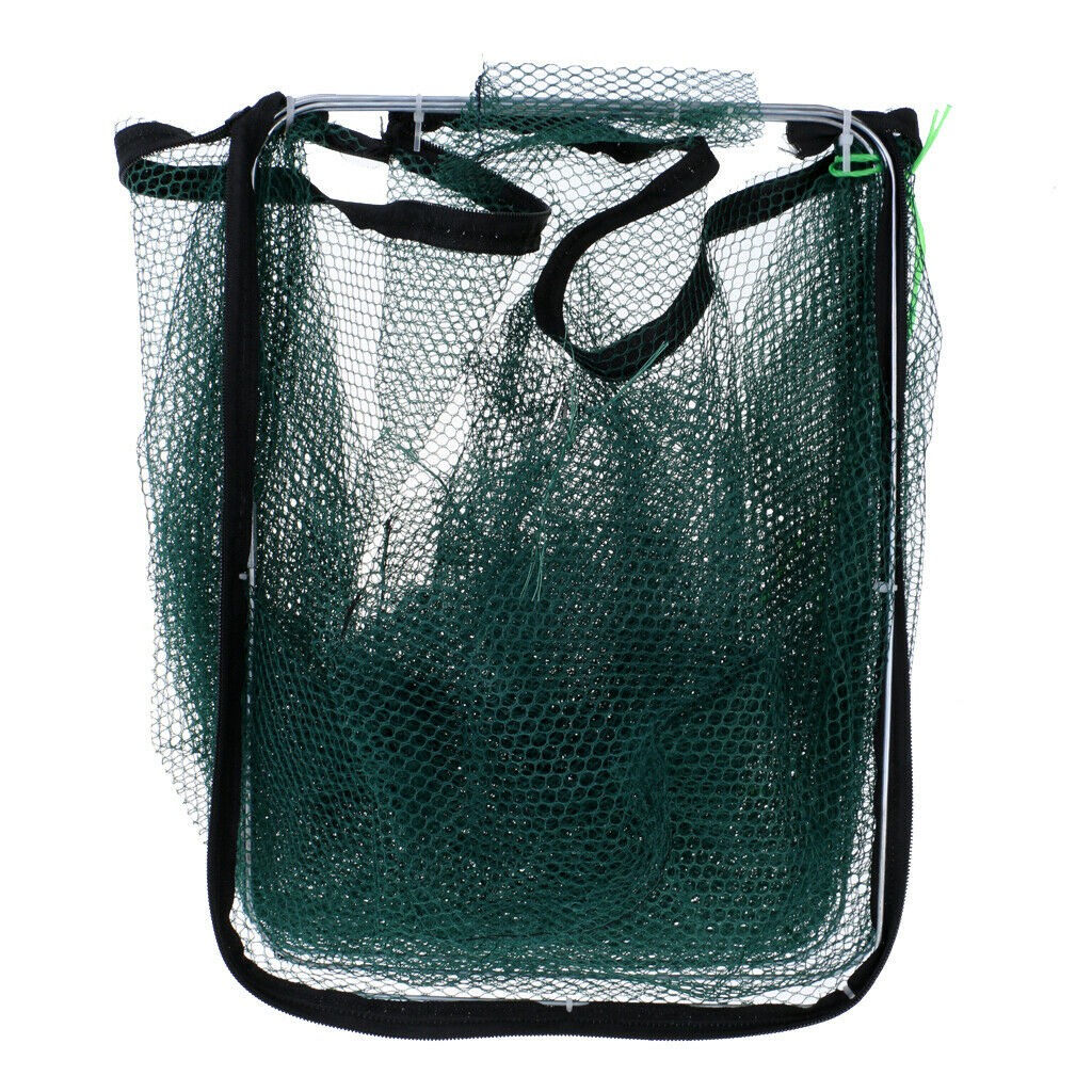 Foldable Fishing  Net Trap Cast Dip Cages Fish Prawn Shrimp Net 6 Holes