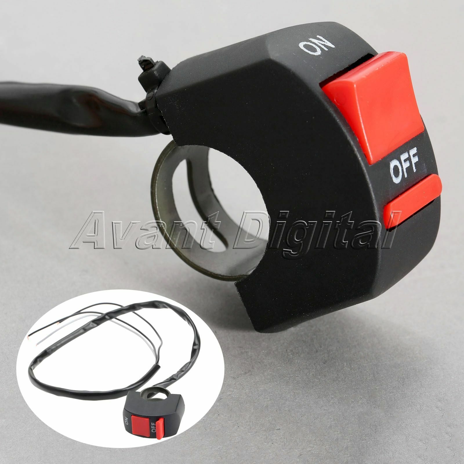12V 1" 7/8" Handlebar On/Off Button Switch for Ducati Sport Desmo 350 1979 1980