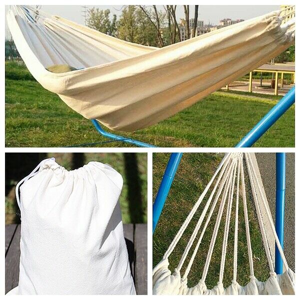 Thick Canvas Hammock Swing Outdoor Dormitory Camping Hanging Chair 200*150cm New