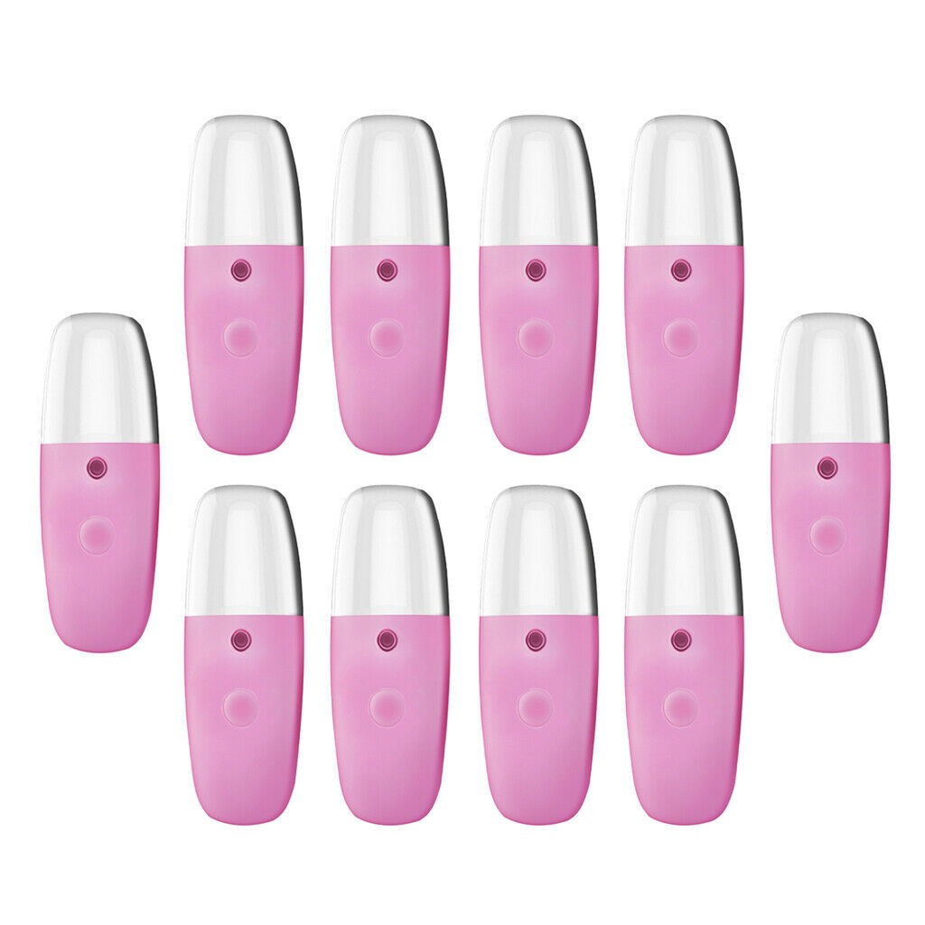 10x Water Facial Mister 1oz Makeup Skincare Hydrating Nano Face Sprayer Pink