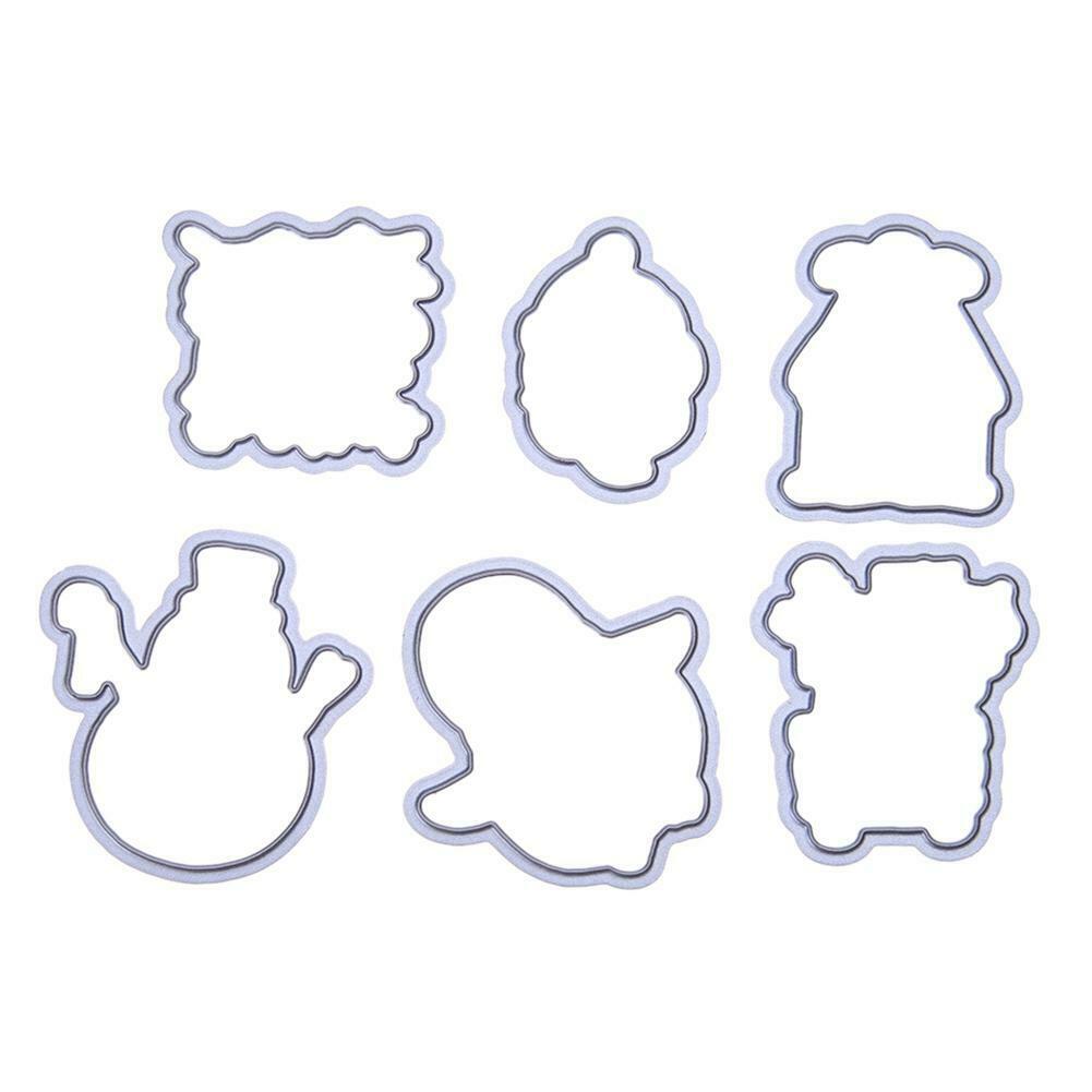 Silicone Stamp+Metal Cutting Dies Stencil Frame Scrapbook Christmas Xmas @