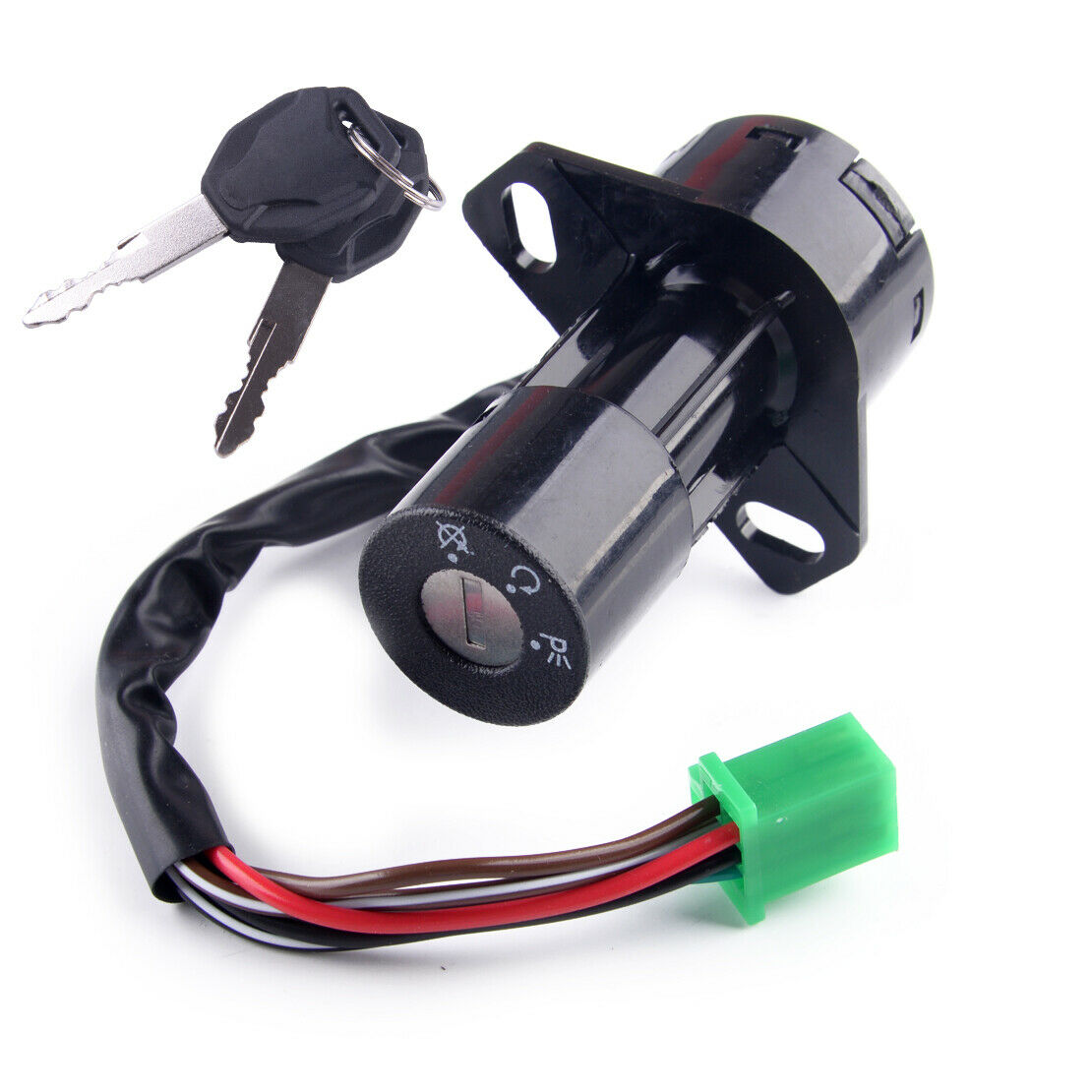 6 Wires Ignition Switch Lock +2 Keys Set Accessory Fit For Suzuki GS125
