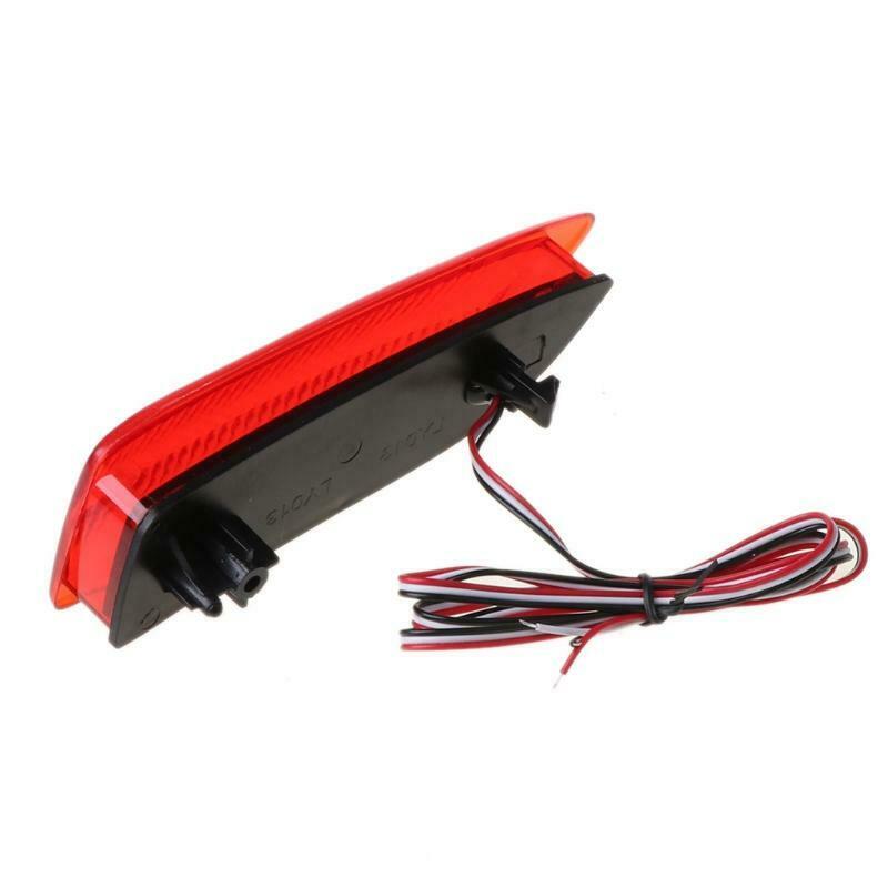 1Pair FTT Rear Bumper Lights LED Reflector Brake Stop Signal Running Lamp For