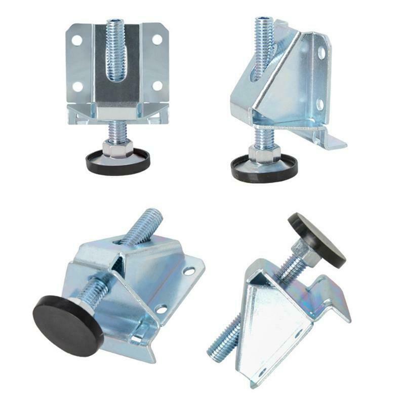 4xStainless Steel Wardrobe Leveling Feet for Uneven Ground, Unbalanced Furniture