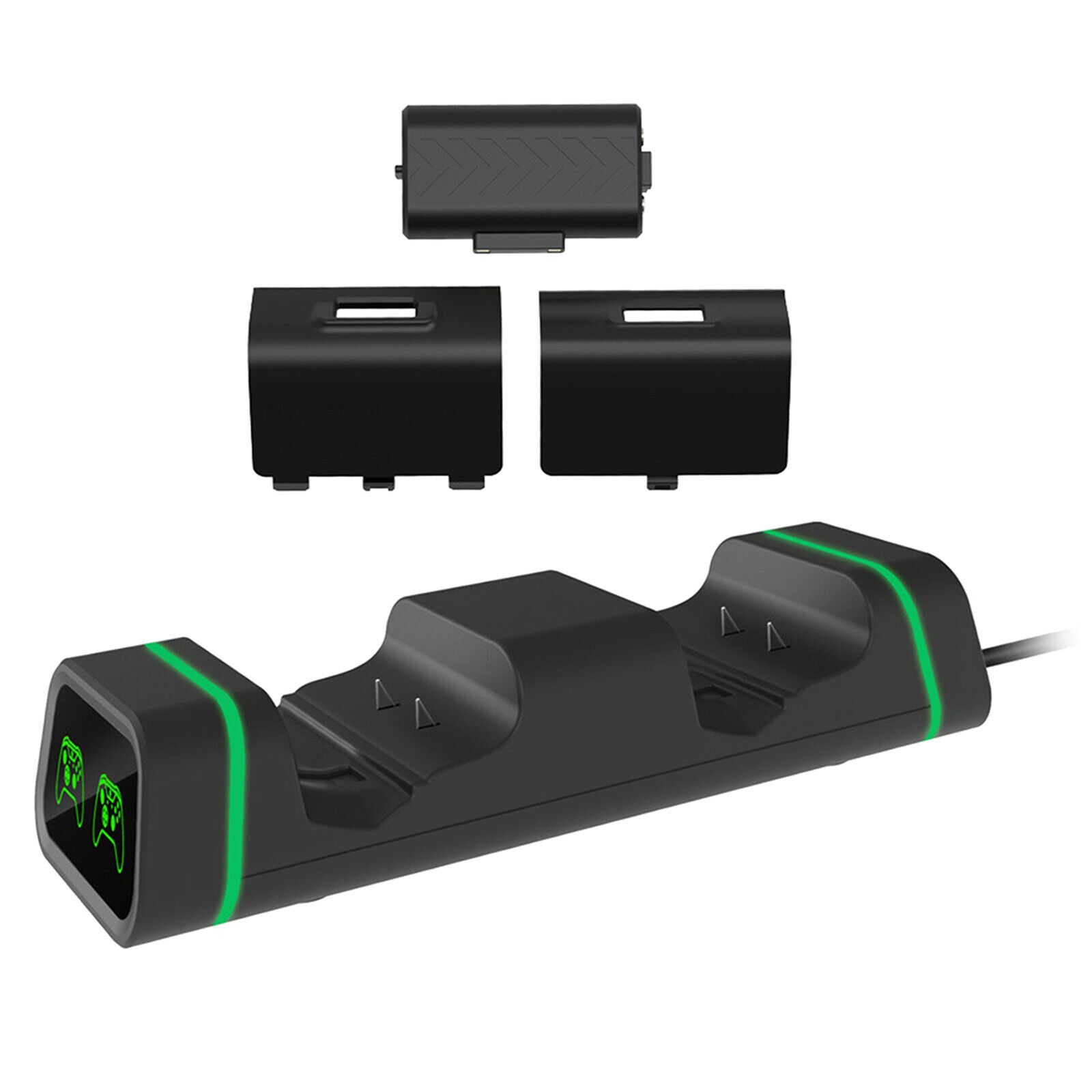 Dual Controller Charger for   S Two Slot Station 2 Battery Packs