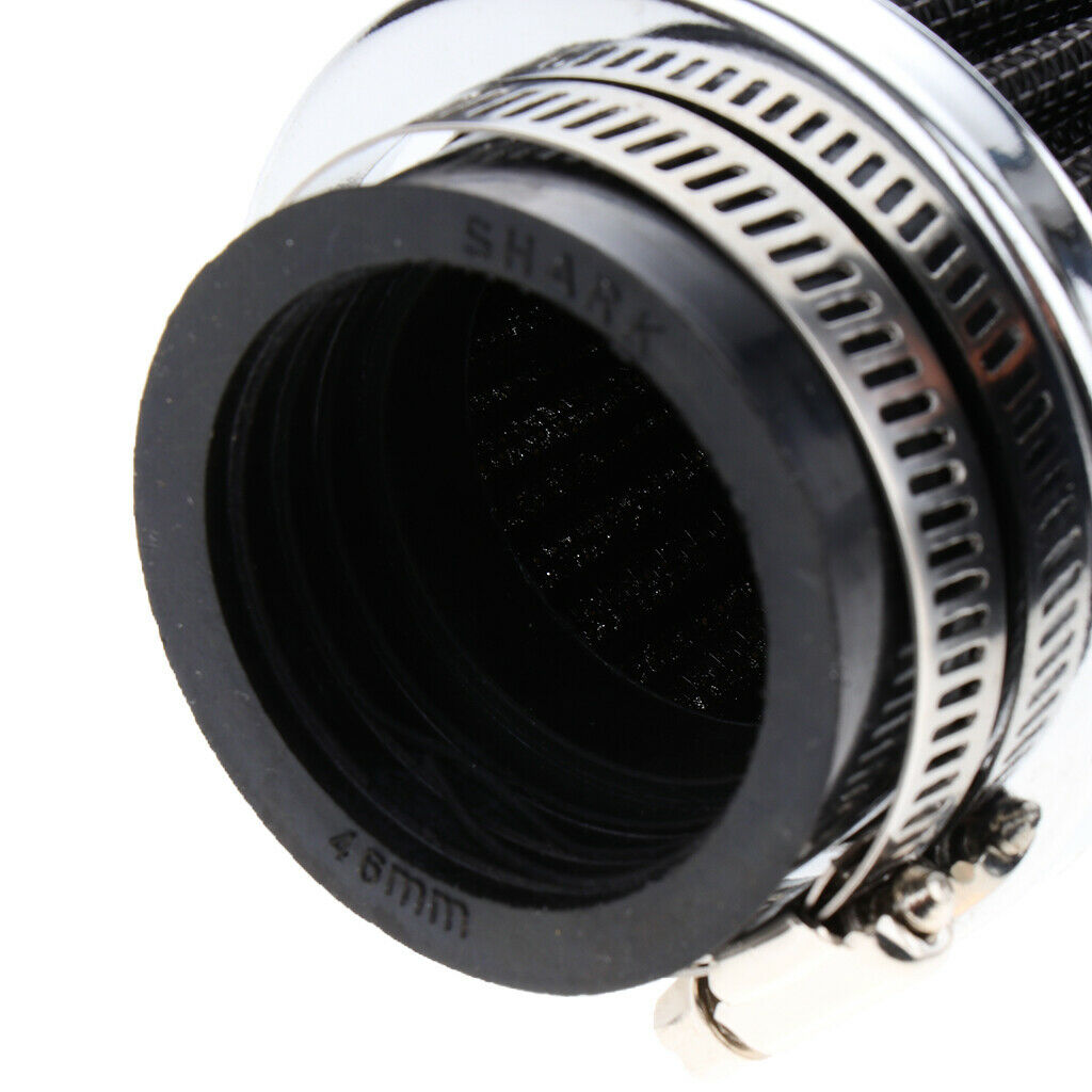 Universal Motorcycle Dirt Bike ATV Air Intake Filter Cleaner Black  46mm