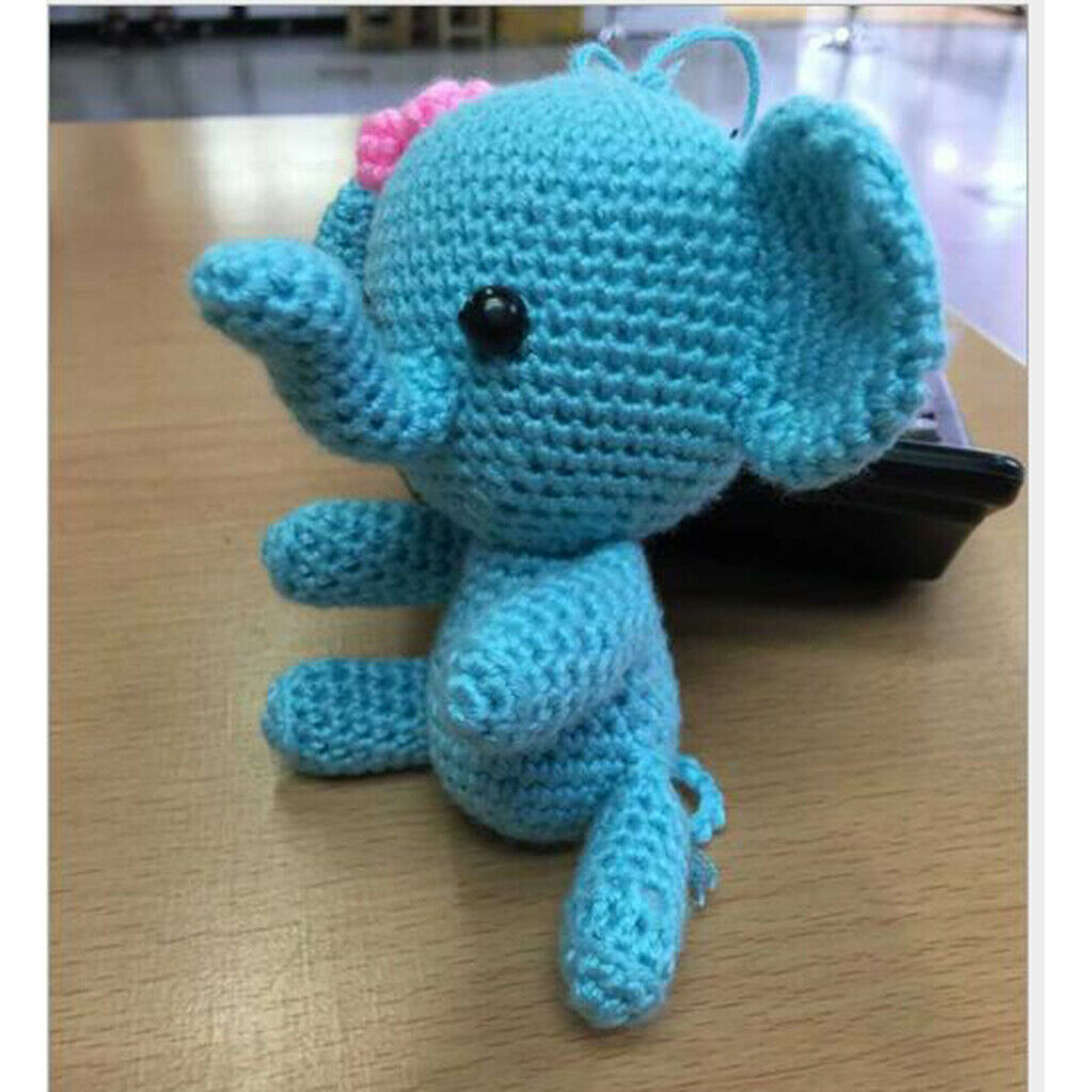 2 Pcs Cute Shape Hand Knitting Crochet Kit with Instructions, Easy to Follow