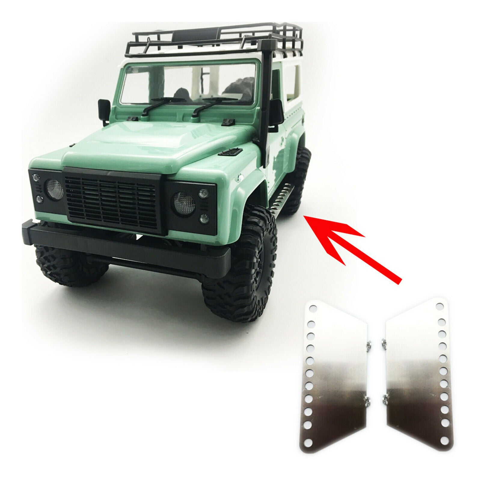 1 Pair New Metal Pedal for 1/12 MN D90 D91 RC Car Upgrade Parts Accessories