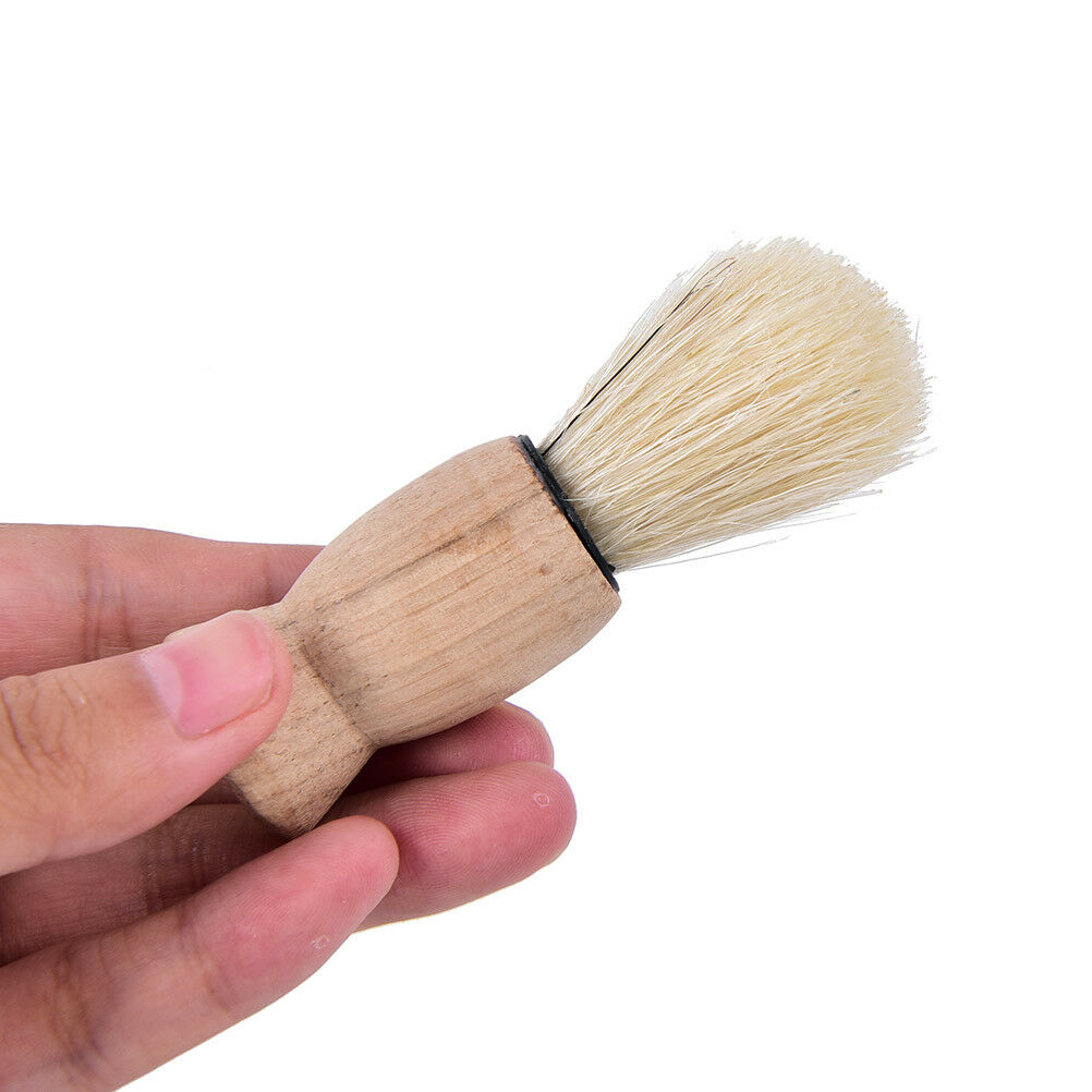 Wood Handle Badger Hair Beard Shaving Brush for Men Mustache Barber Tool .l8