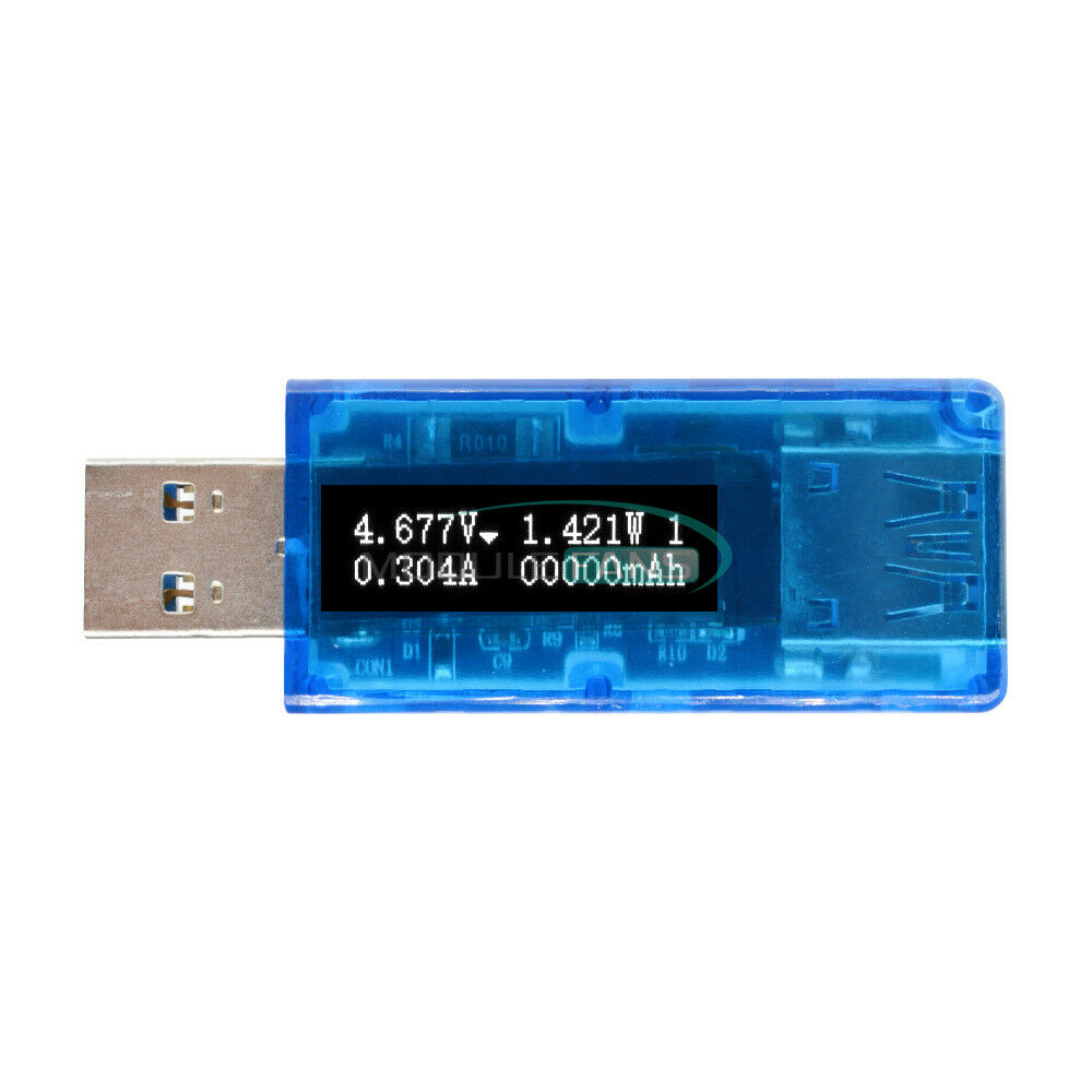 USB3.0 Battery Charger Voltage Current Tester Capacity Power Detector OLED