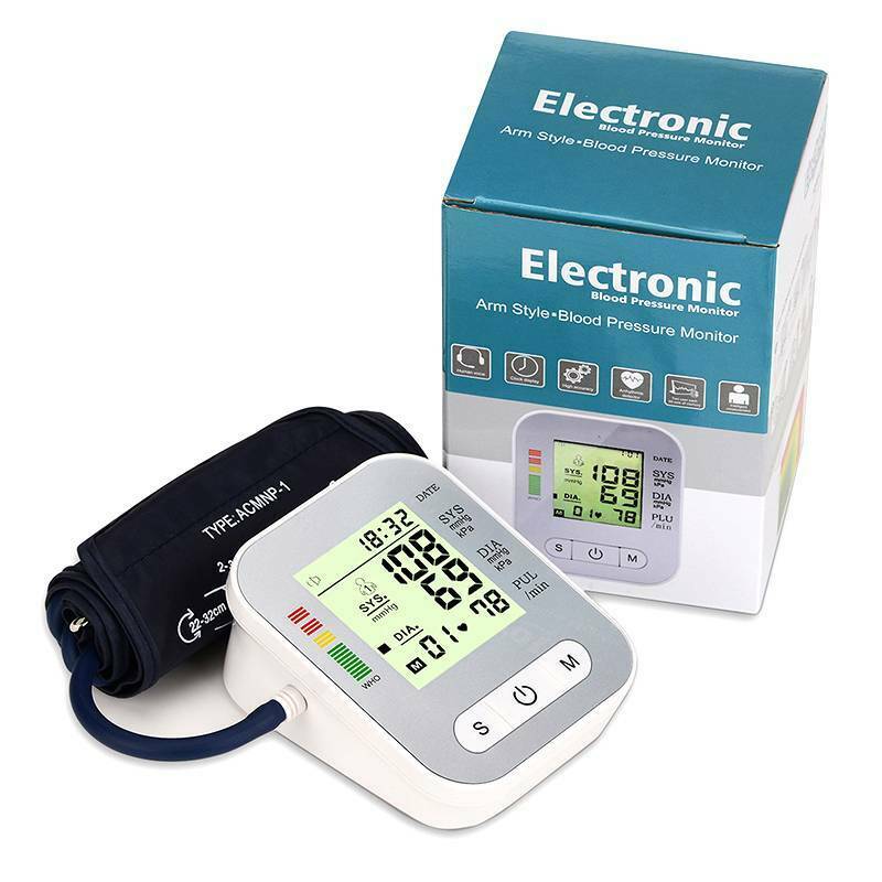 Portable Digital Voice Automatic Blood Pressure Monitor Upper Arm BP Machine!