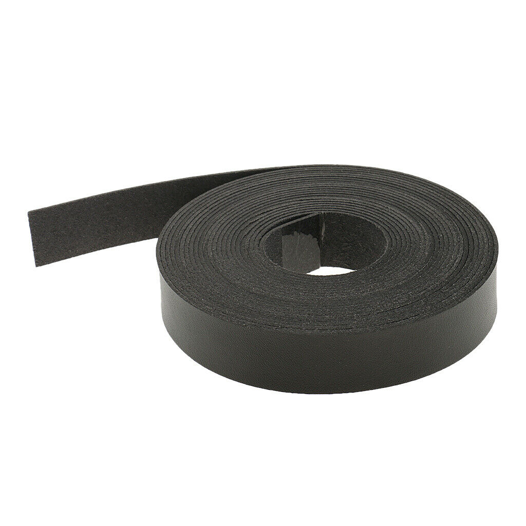 5 Meters 20mm PU Leather Strap Strip Leathercraft DIY Belt Bag Handle Black