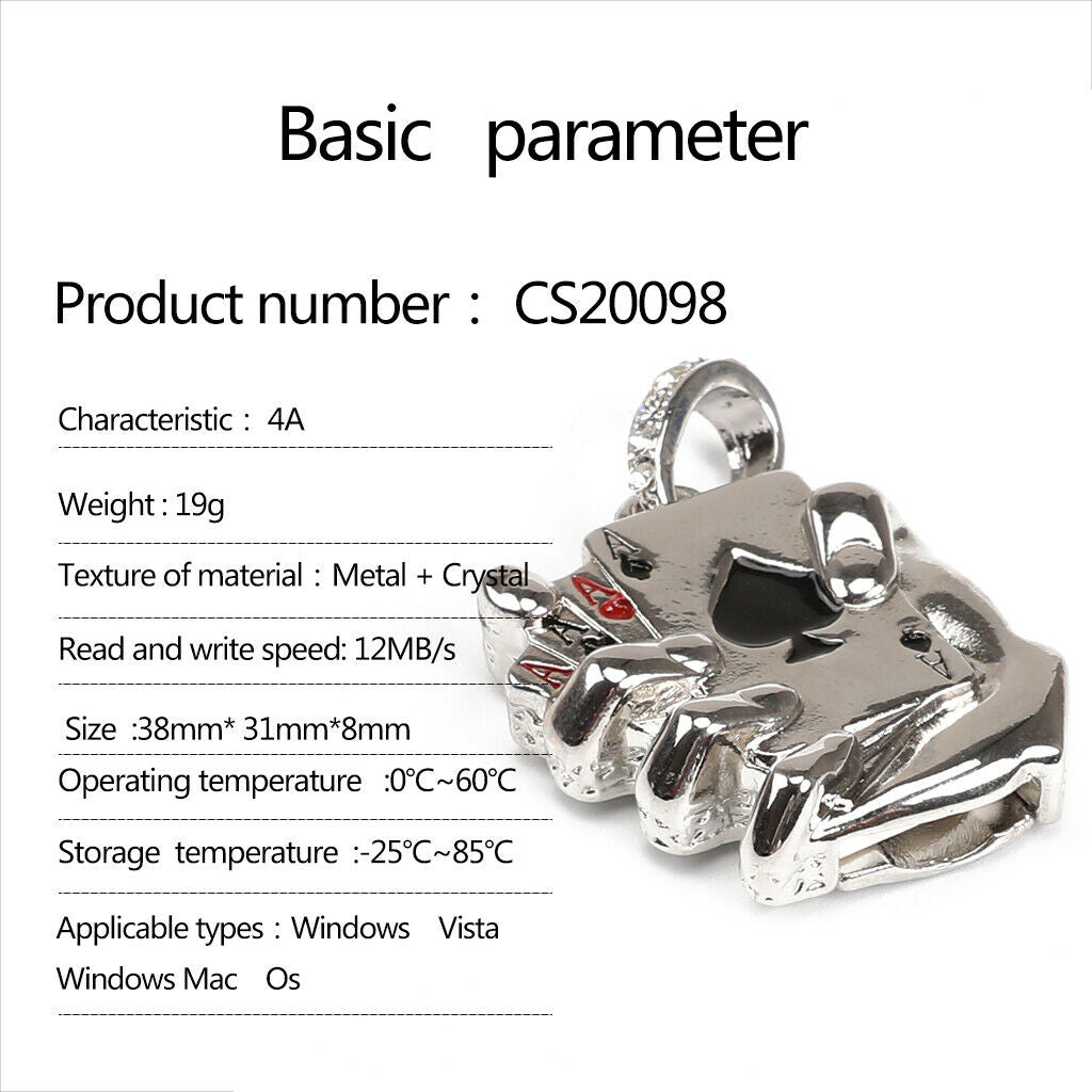 16G USB2.0 Flash Drive Memory Stick Thumb Jump Pen Drives Metal for Computer