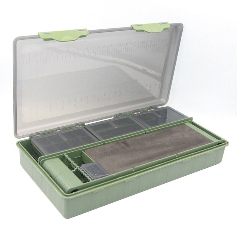 Carp Sea Fishing Coarse Tackle Box Complete Boxes System PP perfect for HookQ9L6