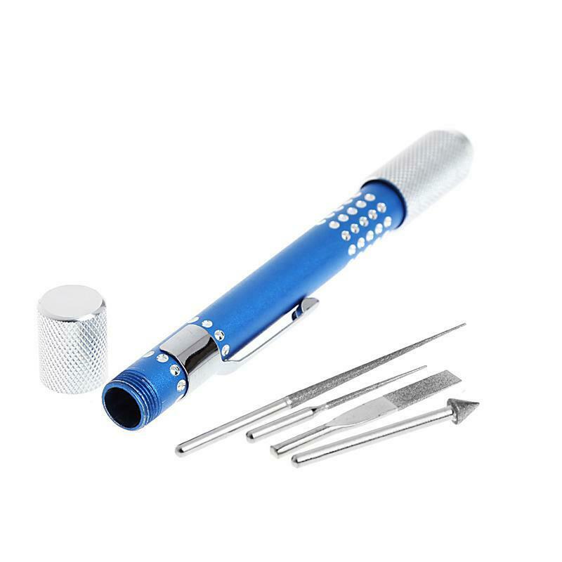 4 in 1 Mini Diamonte Grit Sharpener Needle Set  For  Jewelry Wood Carving Tools