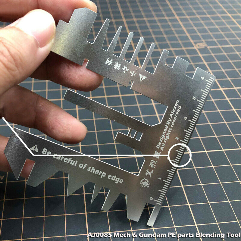 Tanks Ships Photo Etched Parts Bending Tool Hand Pressure Auxiliary Ruler TMW