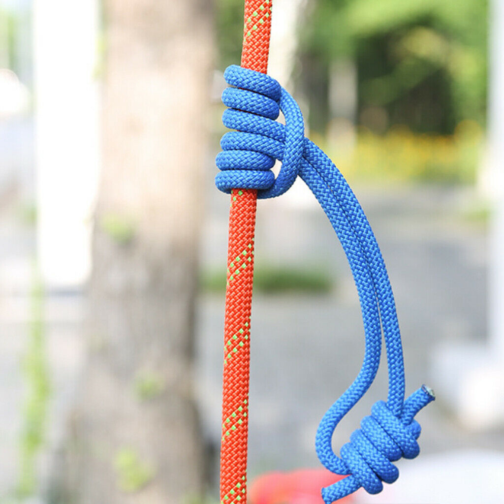 2X 6mm Heat Resistant Rock Climbing Knotted Pre-sewn Prusik Cord Red