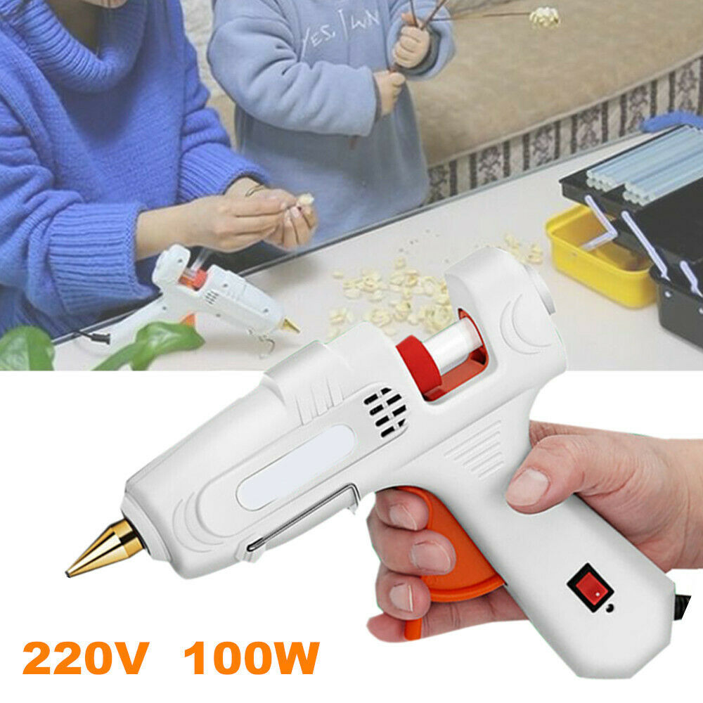 100W 220V Professional Hot Melt Glue Gun Heater Repair DIY Tool with Base Switch