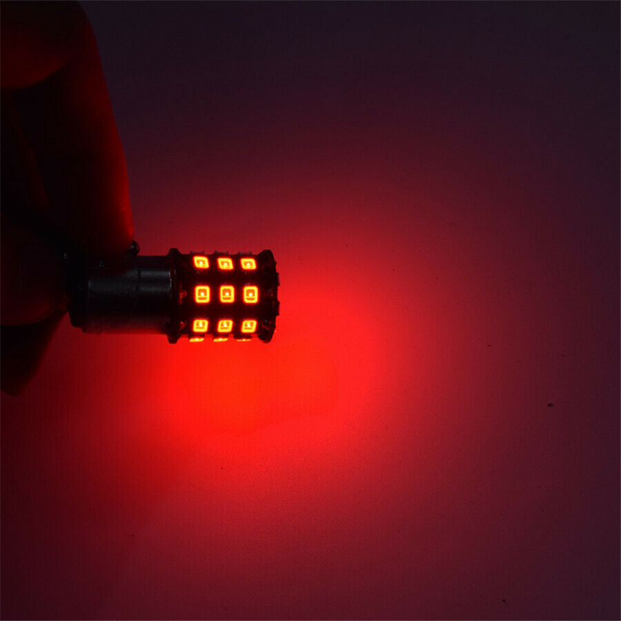 2X Red 1156 BA15S P21W LED Auto Car Reverse Light Lamp Bulb Tail Brake Stop Ligh