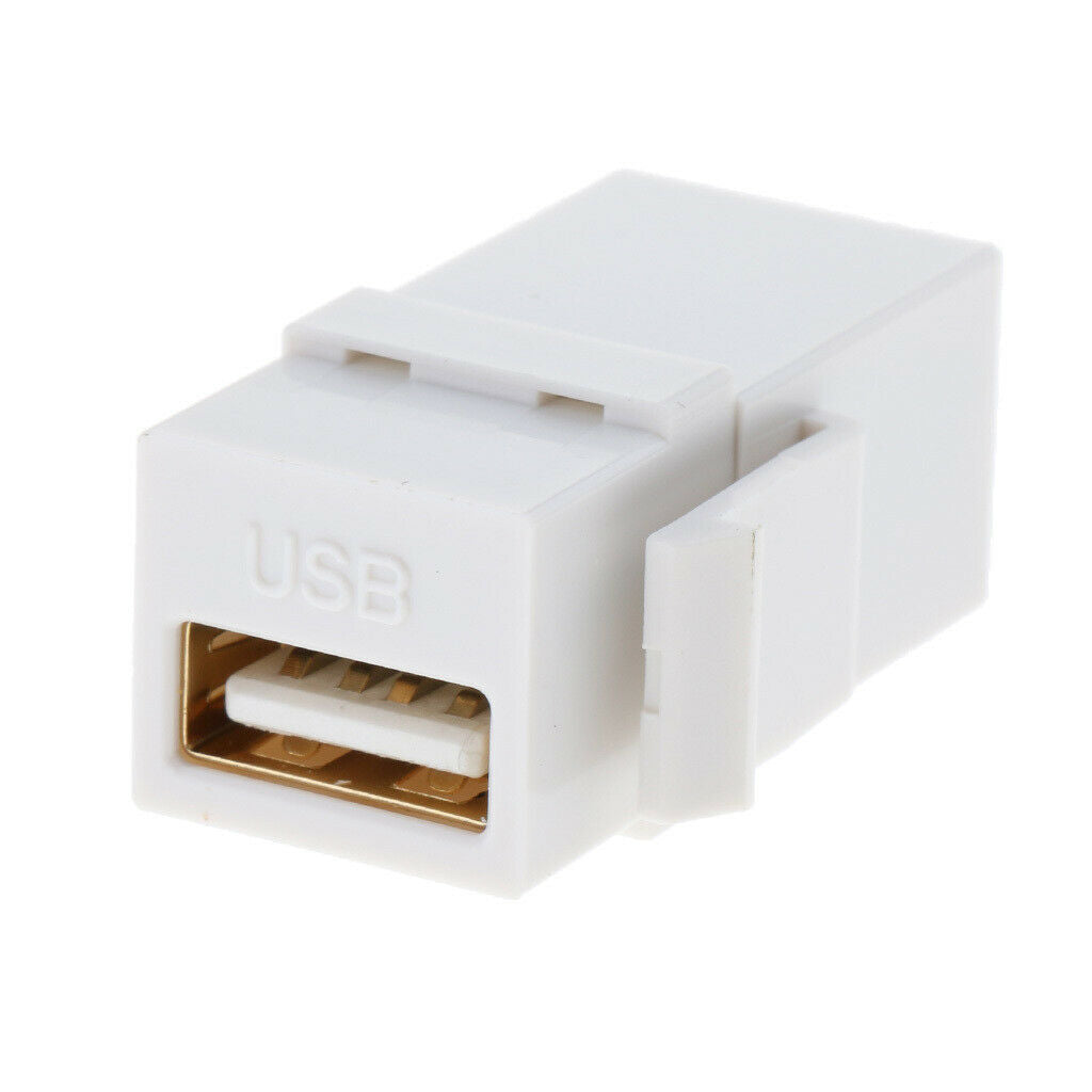 5pcs USB-A Female To Female Panel Insert Adapter For