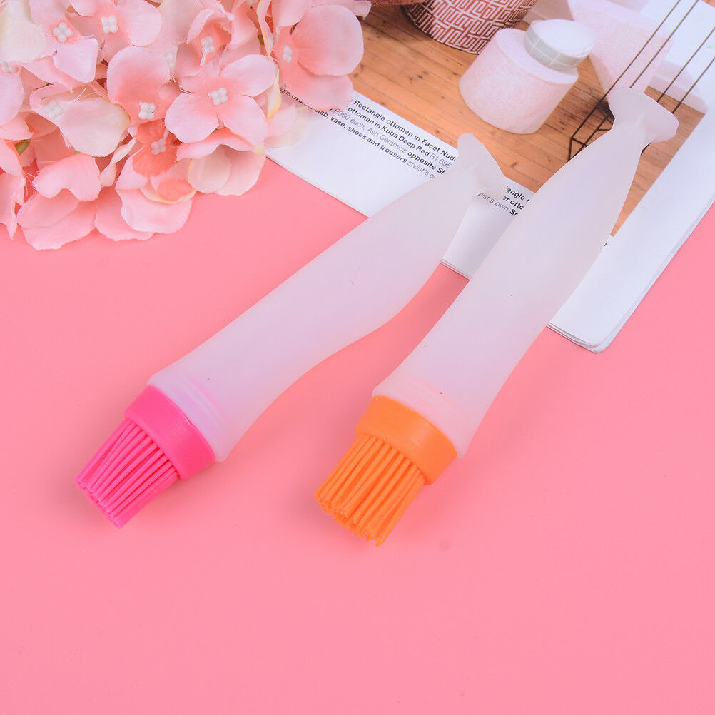 1x Silicone oil brush bottle kitchen BBQ tools cooking pancake baking bast.l8