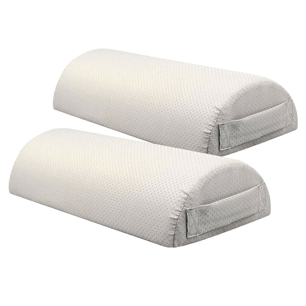 2pcs Memory Foam Pillow Supports, Chair Seat Foot Rest Under Desk Cushion,