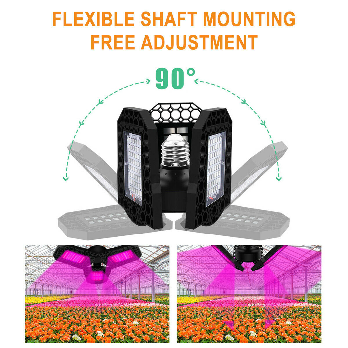 126 LED Plant Grow Lights Panel Culturing Full Spectrum E26 E27 Growth Indoor â˜ª