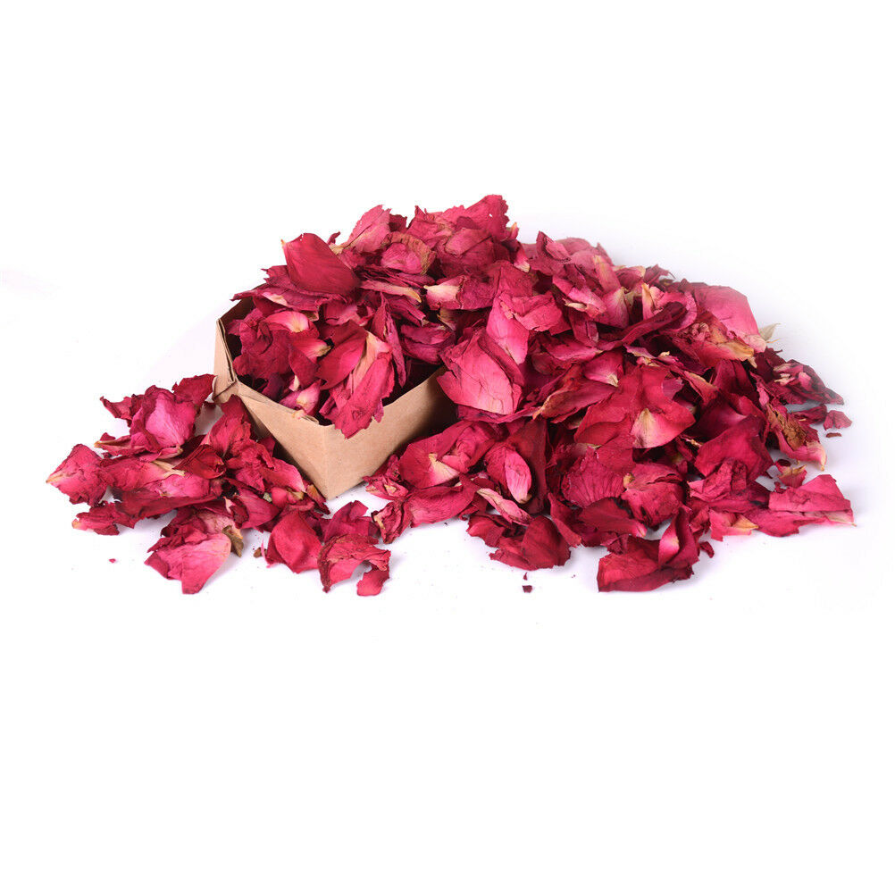 50g Dried Rose Petals Natural Dry Flower Petal Spa Whitening Shower Bath T.l8