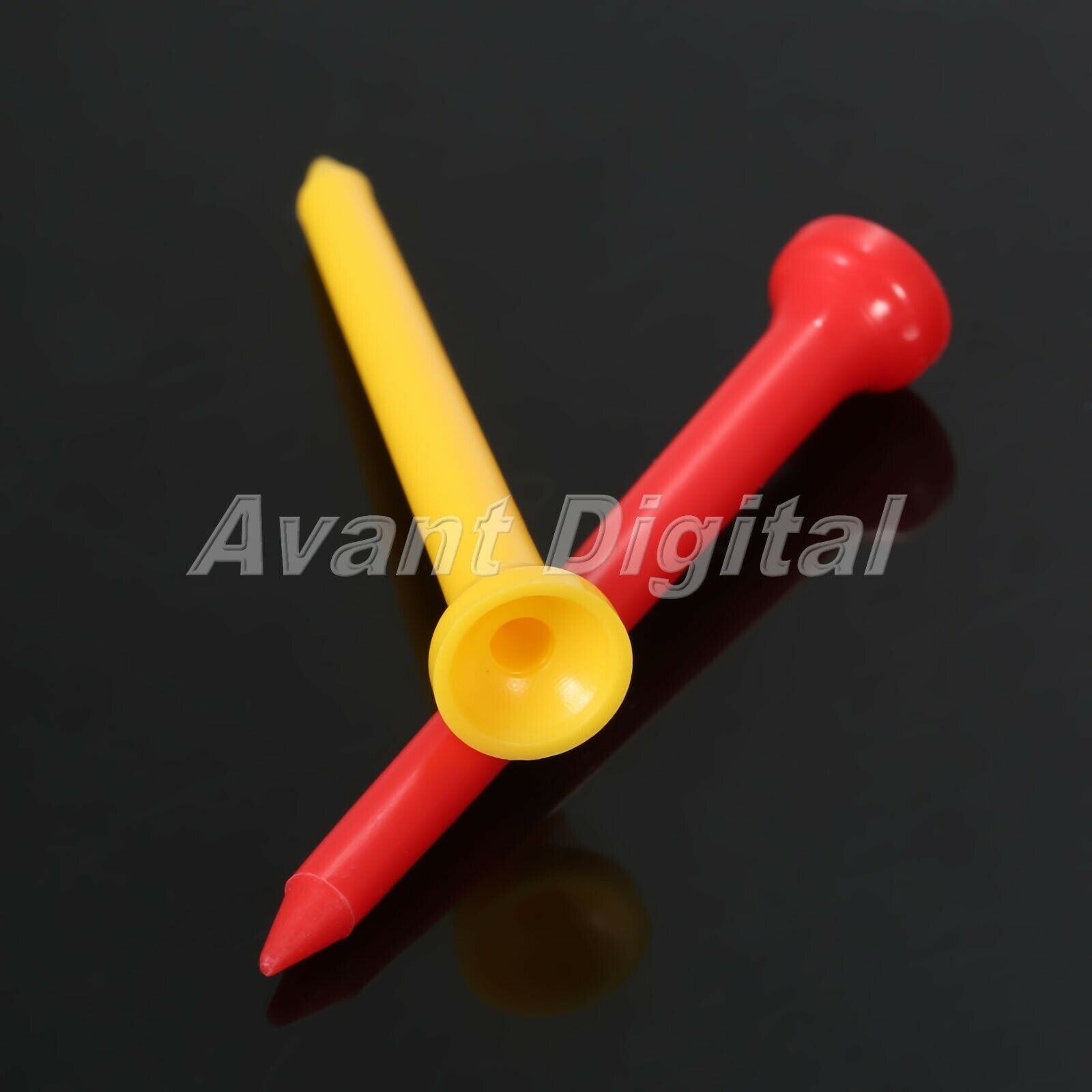 70mm Multicolor Low-resistance Golf Tees Outdoor Sports Plastic Golf Accessories