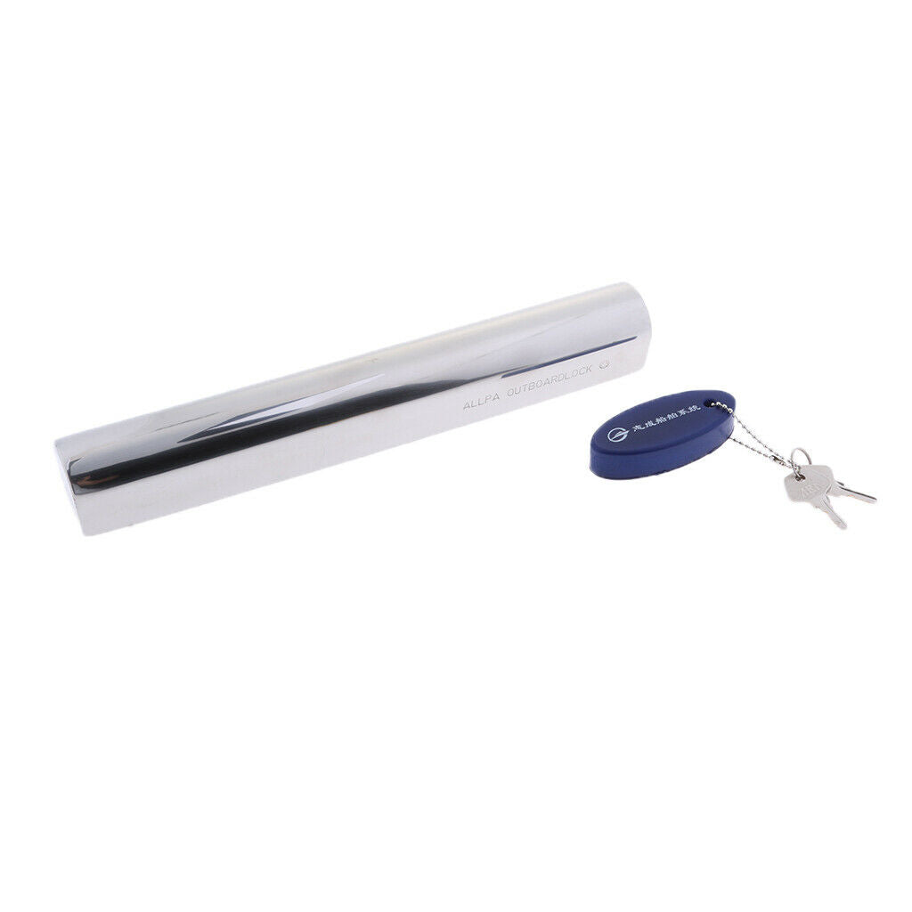 Boat Marine Outboard Motor Engine Lock 300mm w/ 2 Keys Stainless Steel