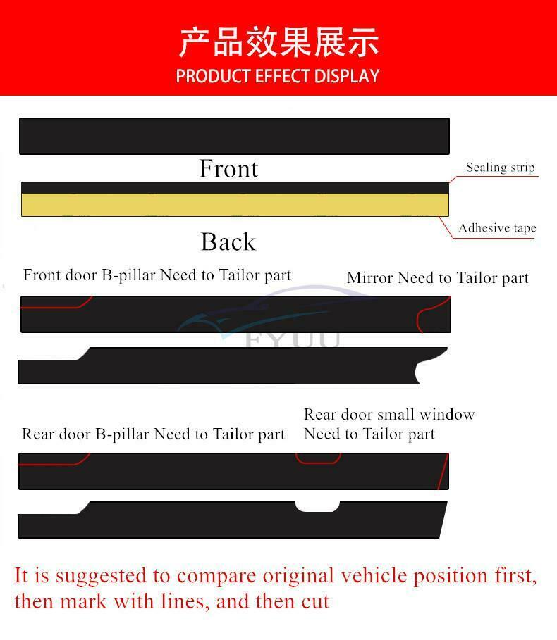 15MM 4M Universal car Window Glass Windshield Rubber Sealing Strip Waterproof