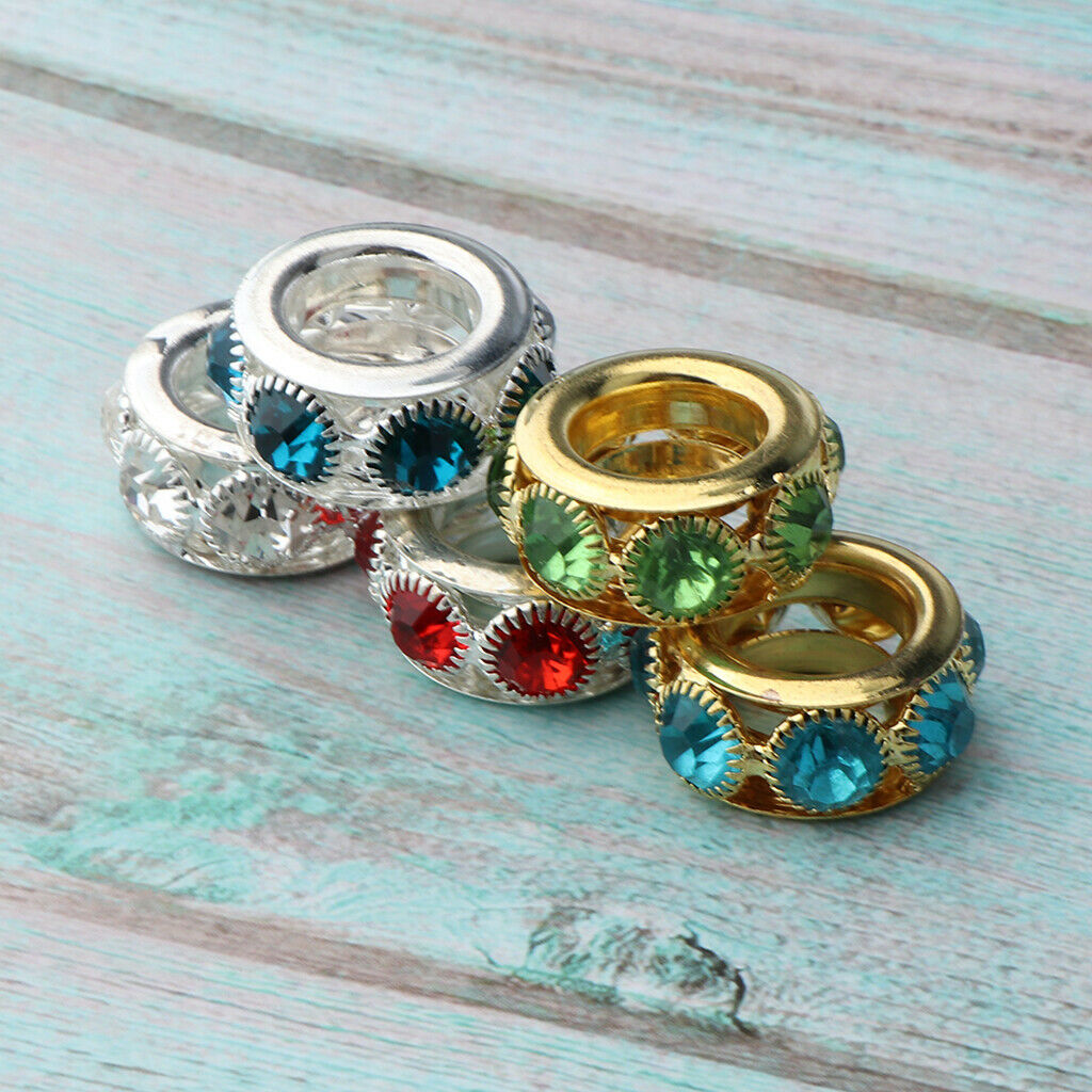 25 Count Assorted Styles Alloy Spacer Beads Dreadlocks Metal Cuffs Braiding