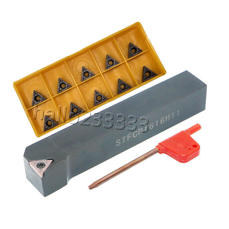 91° STFCR 1616H11 Lathe External Turning Tool Holder+TCMT110204 Turning insert