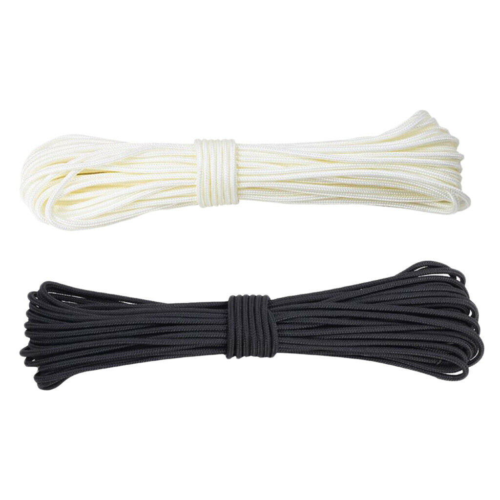 Rope Single Rope for Archery Black And White 2 Pieces 10 Cm