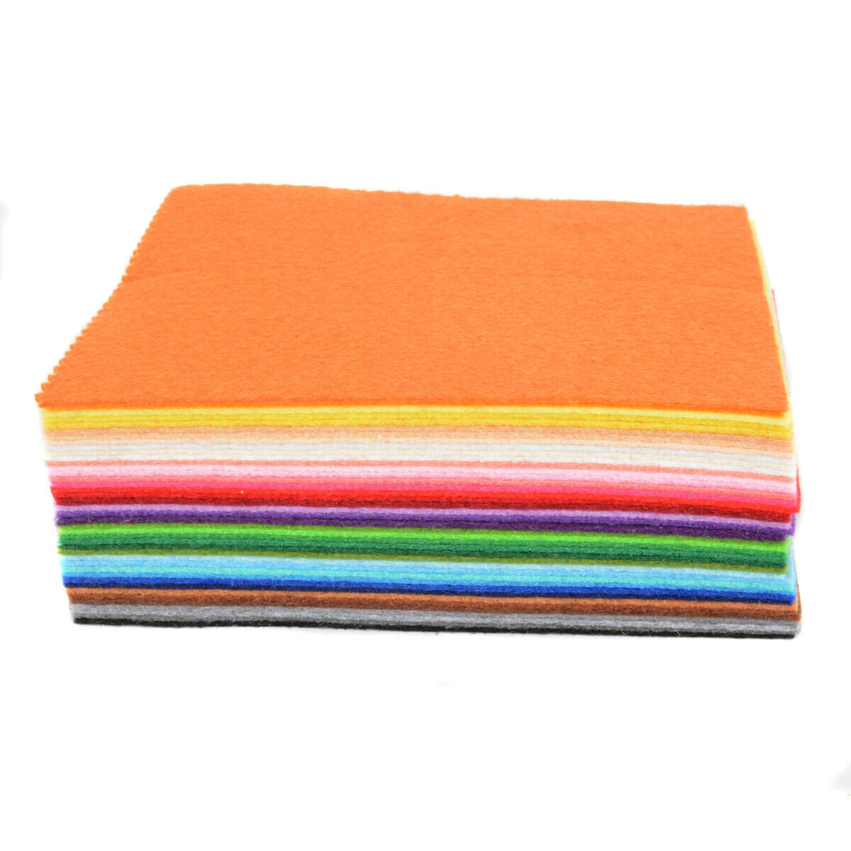 40pcs/set 10X15cm Soft Felt Fabric Square Sheet Assorted Color for DIY Crafts