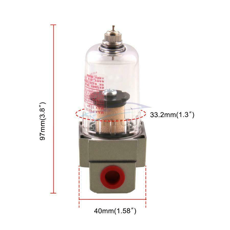 1× Engine Oil Separator Air Filter Drain Valve 6MM Hose Adapter Set For Most Car