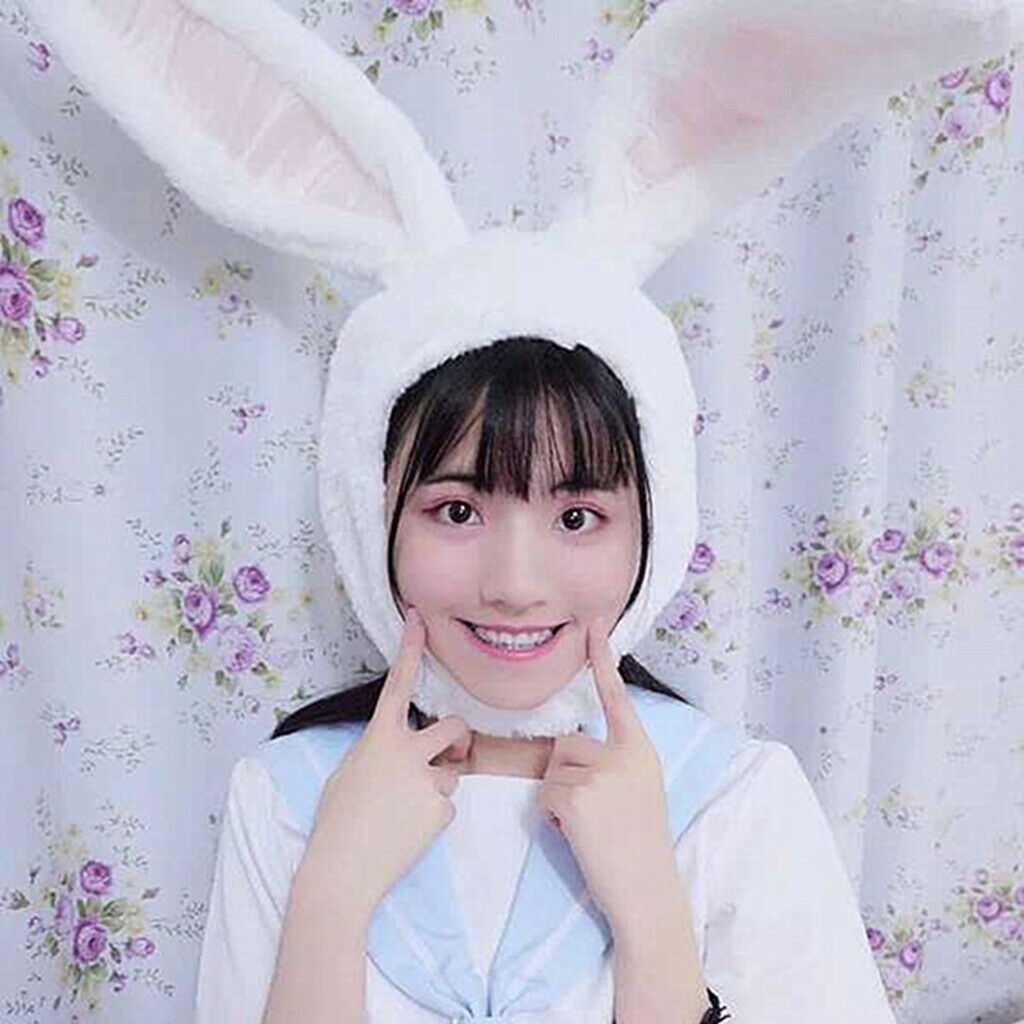 Cute Bunny Ear Hat Head Warmer Props Party Funny   Beanie New Year Gift
