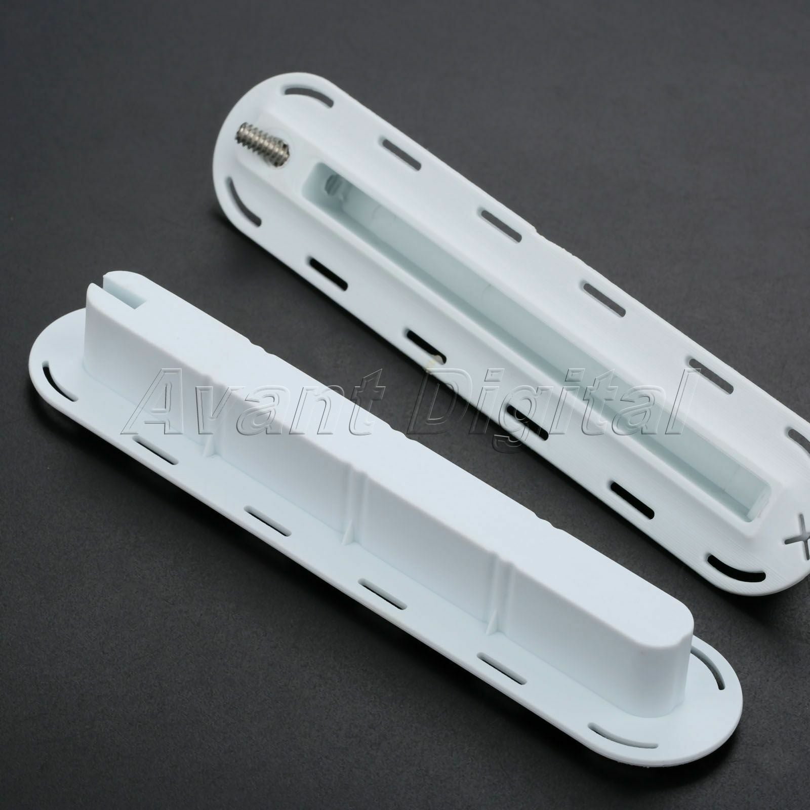 1set White Durable Surfboard Tri Fins Box Surfboard Fins Plugs for Future White
