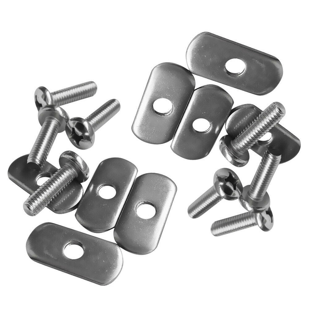 8 Sets Durable Stainless Steel Screws & Nuts Hardware Replacement Kit