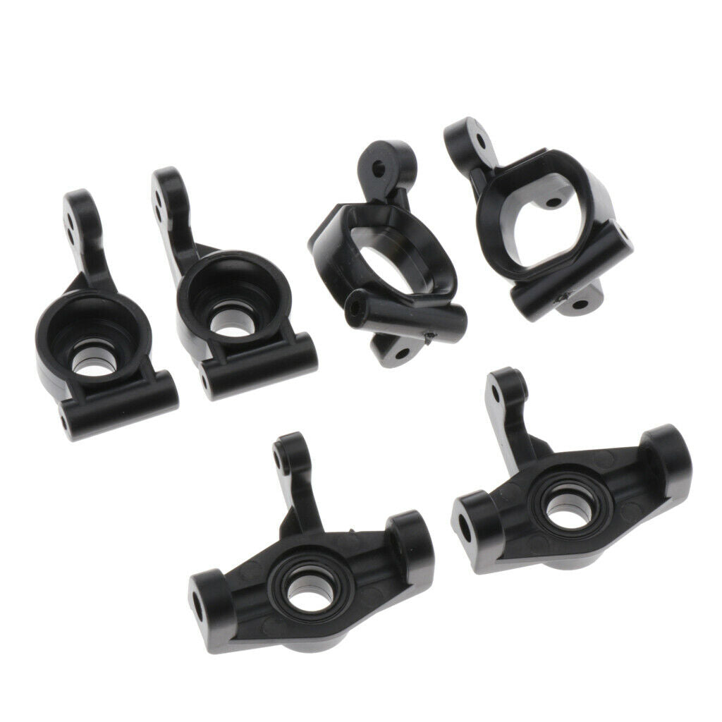 3X 6pcs RC 1:14 Plastic Hub Carrier Upgrade Parts Black for WLtoys 144001 Car