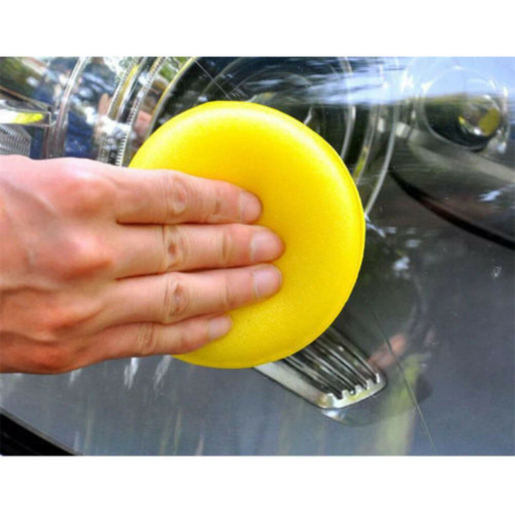 12pcs Waxing Polish Wax Foam Sponge Applicator Pad Cleaning Car Vehicle Glass Ad