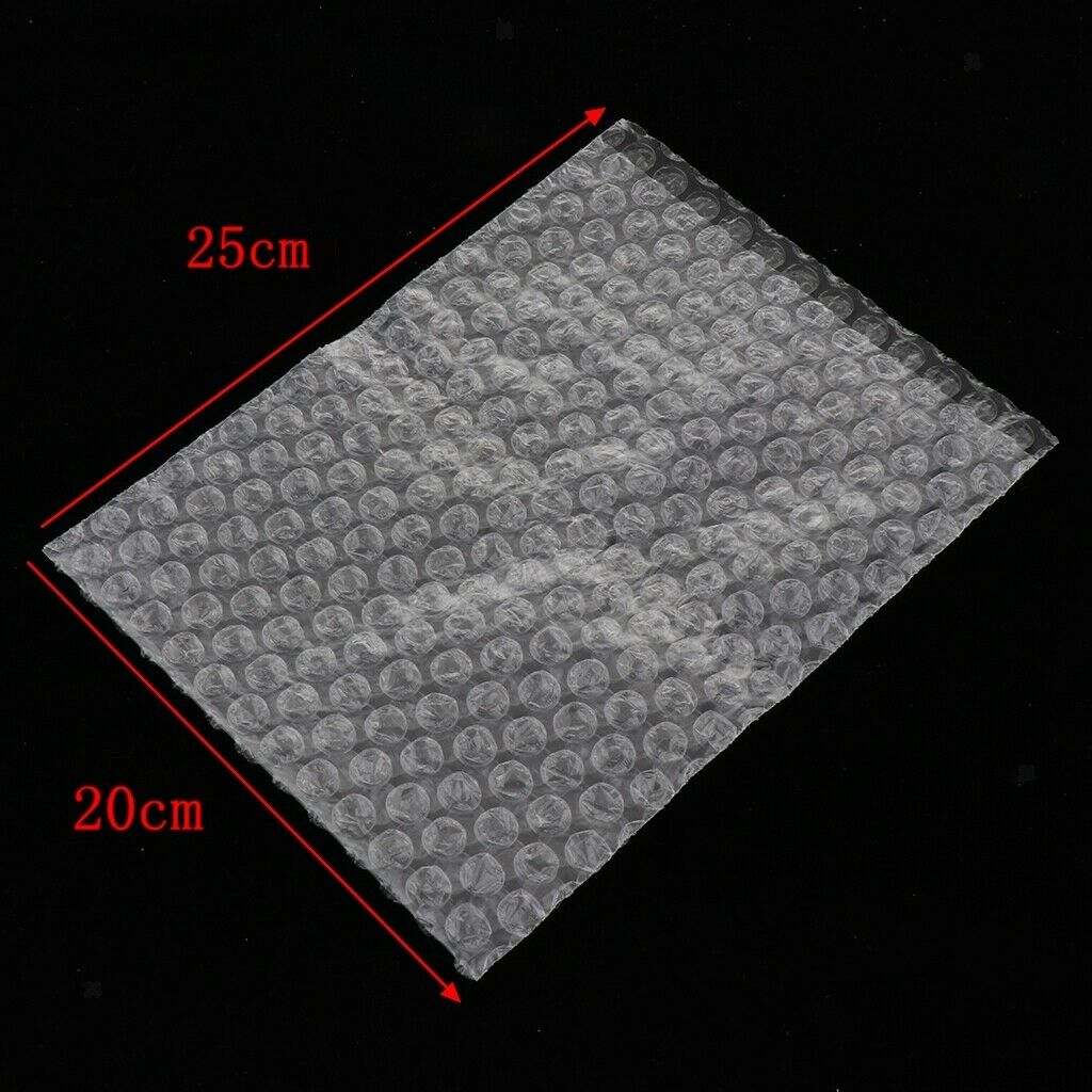 Pack of 50, Bubble Out Pouches Bags Wrap Cushioning Clear  20x25cm