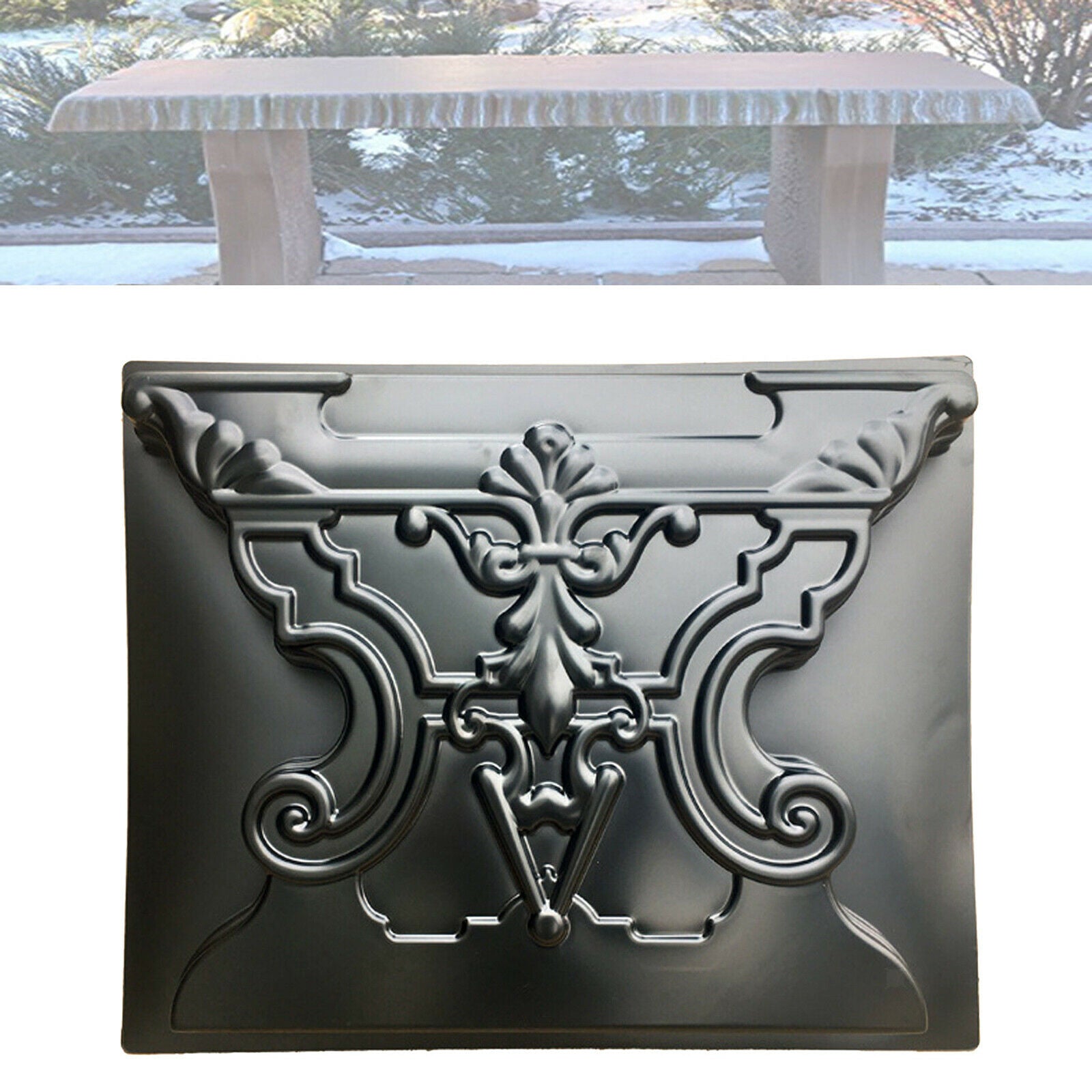 Garden Simulation Bench Leg Mold Plastic Cement Concrete Mould Walk Road